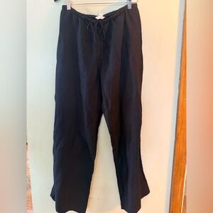 H&M Women’s Linen Blend Drawstring Pants. Size Medium.
